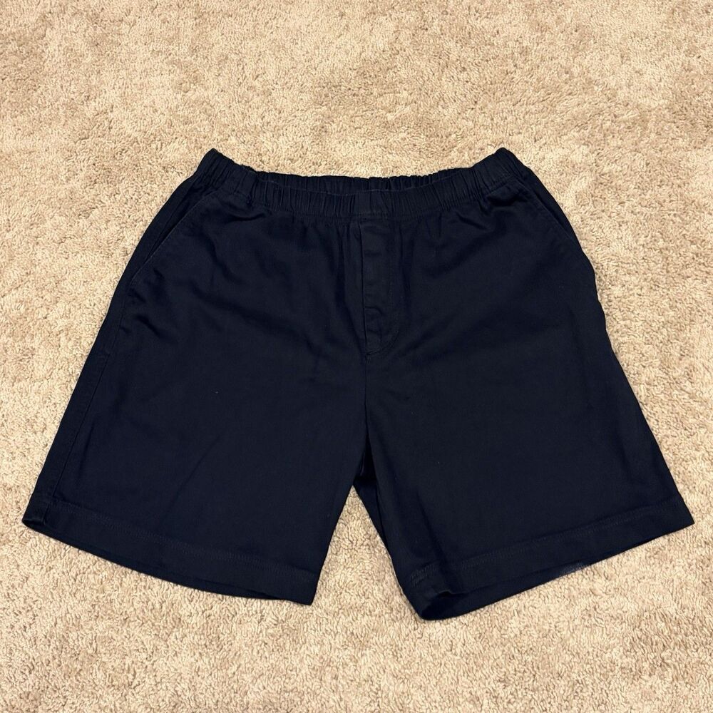 The Territory Ahead Shorts Mens Large Black Cotton Chino Elastic Waist Relaxed